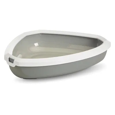 Arenero de Esquina para Gatos Shuttle Corner con Borde Desmontable