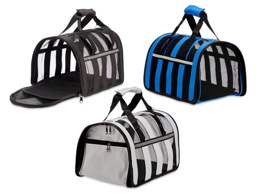 Trasportín de Malla para Mascotas Pata-Pata, plegable y Surtido en 3 Colores