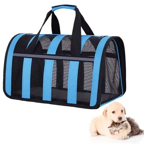 Trasportín de Malla para Mascotas Pata-Pata, plegable y Surtido en 3 Colores