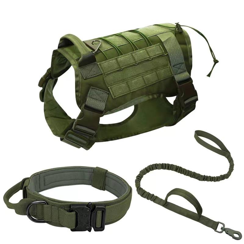Kit Táctico Profesional para Perros Pata-Pata – Arnés + Collar + Correa Táctica