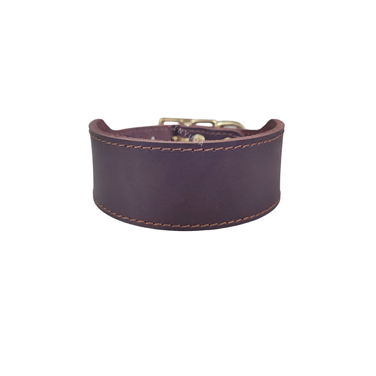 Collar de Galgo Ensanchado Pata-Pata - Capa Superior de Piel de Vaca Premium